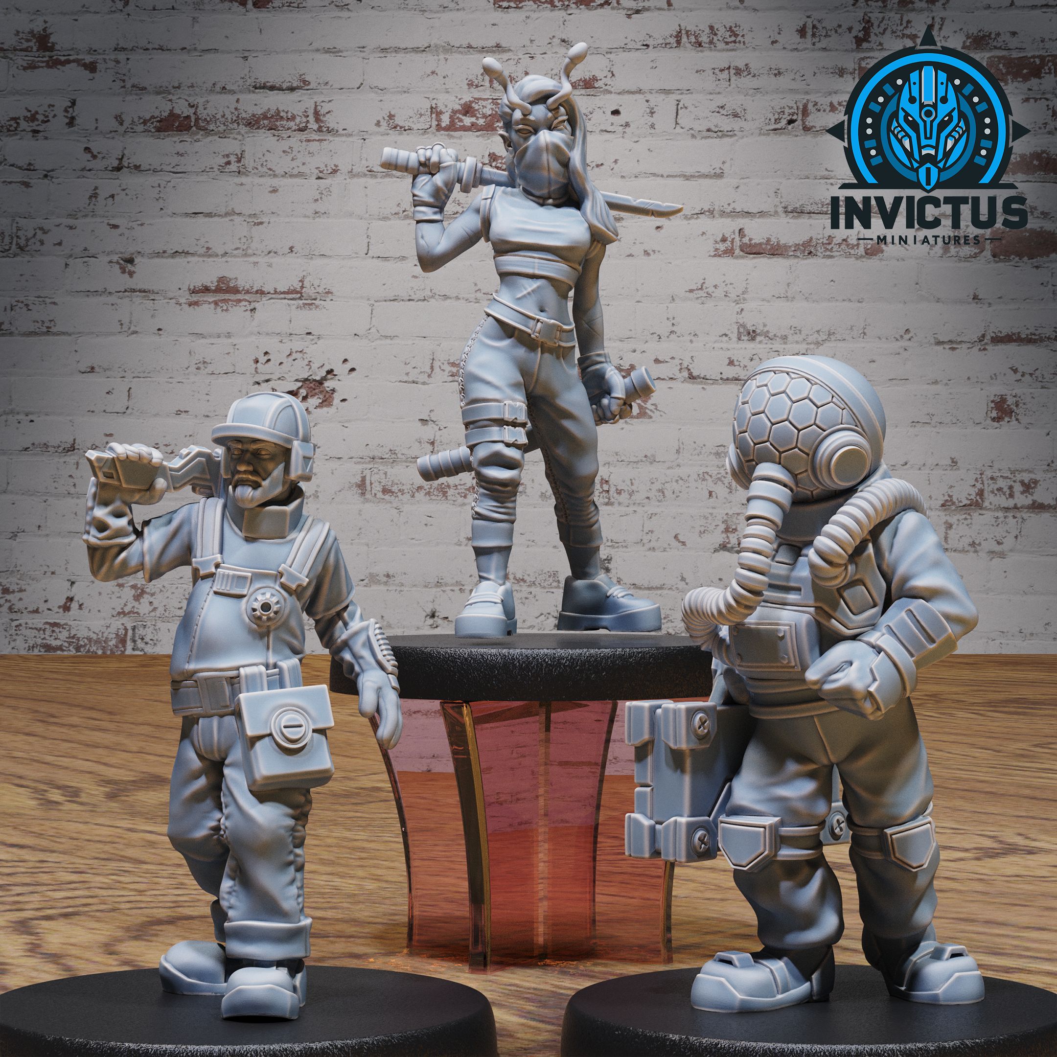 Deep Space Set / Space Colonist Worker / Cosmic Ship Warrior / Cyberpunk Settler / Alien Fighter / Trooper Attack / Brave Settler / Sci-Fi Encounter